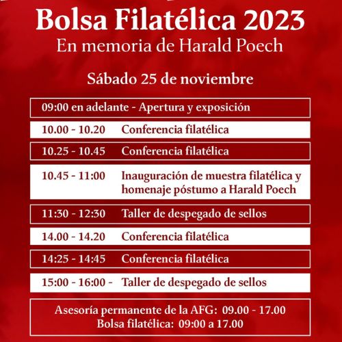 Actividades de Bolsa Filatélica 2023 Guatemala