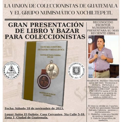 Bazar de numismática Ciudad Guatemala