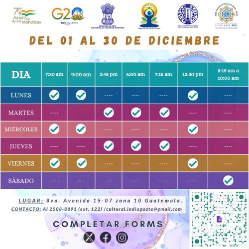 Clases de yoga gratuitas diciembre 2023