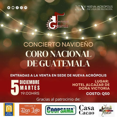 Concierto navideño del Coro Nacional de Guatemala en Cobán 2023