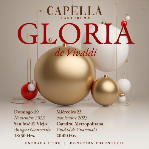Conciertos de temporada navideña de Capella Cantorum en Guatemala