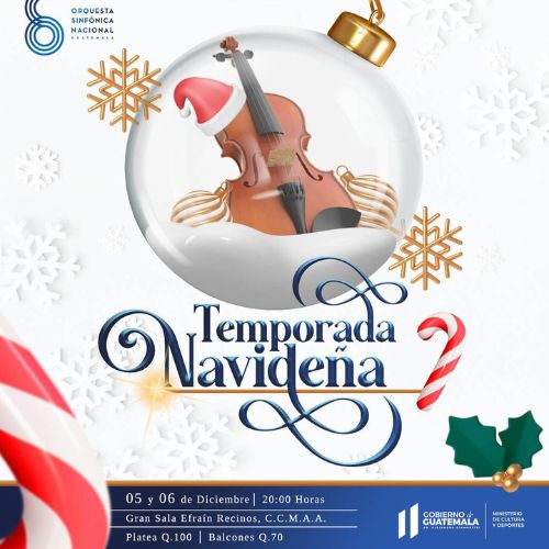 Conciertos navideños Orquesta Sinfónica Nacional en Guatemala 2023