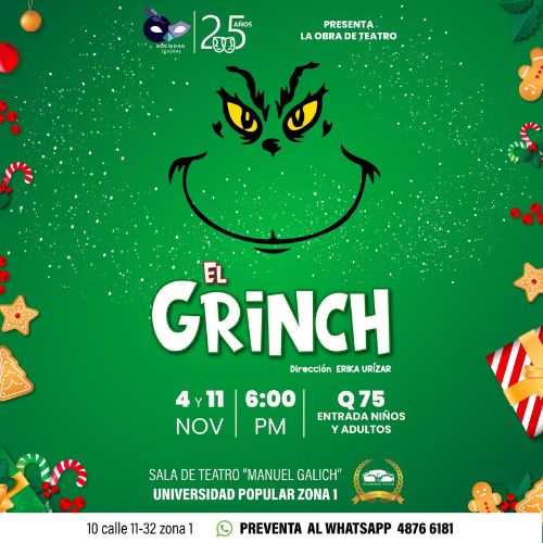 El Grinch, obra de teatro Guatemala 2023