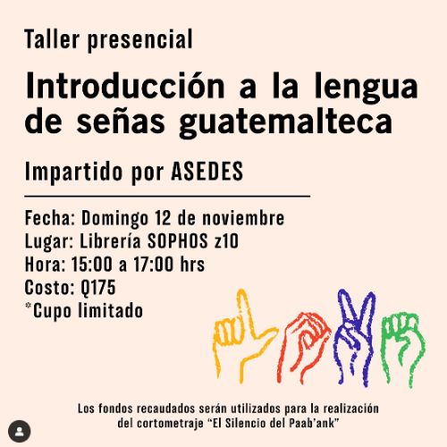 Introducción a la lengua de señas guatemalteca 2023