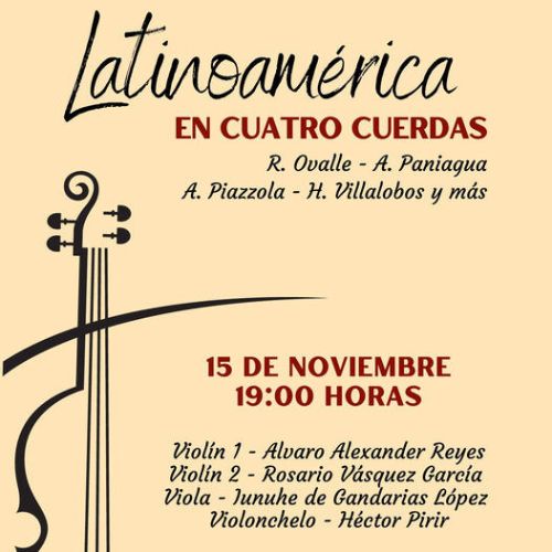 «Latinoamérica en cuatro cuerdas» música de cámara Club Alemán 2023