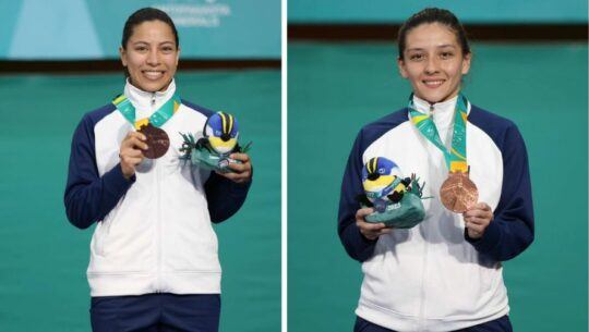 Medalla de bronce en karate Barbara Morales y Maria Renee Wong