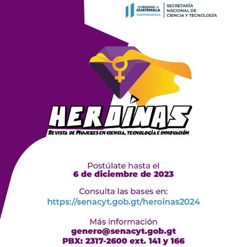 Postular a una mujer o niña científica a la tercera edición revista Heroínas de la Ciencia