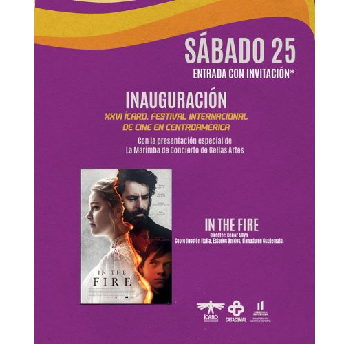 Proyección gratuita de la película grabada en Guatemala «In The Fire» Festival Ícaro 2023