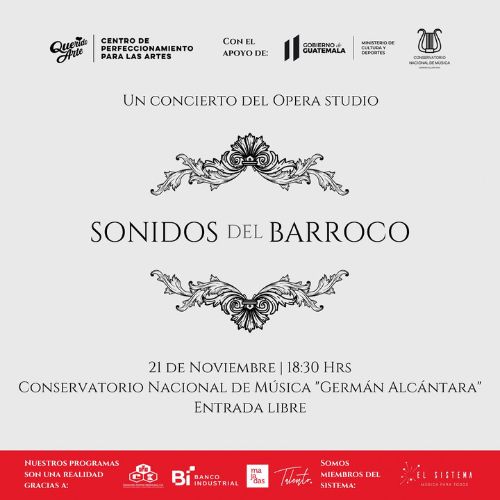 Recital «Sonidos del Barroco» de Querido Arte en Guatemala 2023