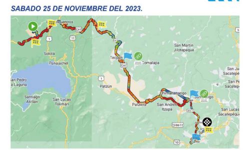 Recorrido Etapa 9 de la 62 Vuelta Ciclística a Guatemala 2023