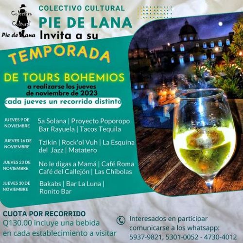 Tours Bohemios paseos nocturnos por restaurantes y bares del Centro Histórico 2023