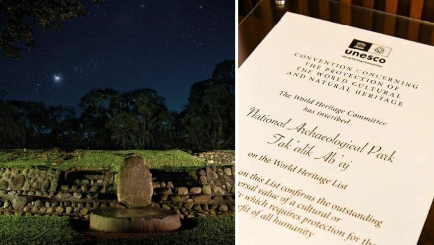 Unesco entregó certificado oficial a Tak'alik Ab'aj como Patrimonio Mundial de la Humanidad