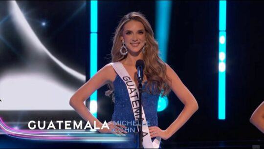 participación de Michelle Cohn en la preliminar de Miss Universo 2023
