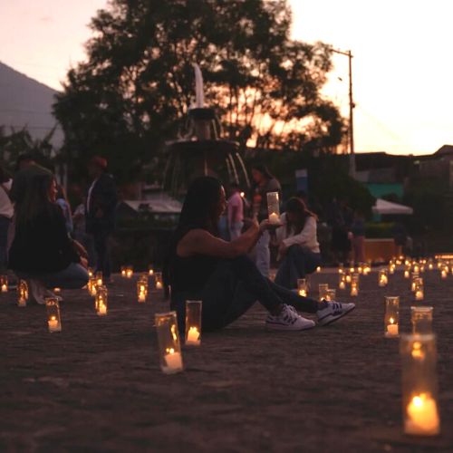 Así se vivió la Noche de Velas San Gaspar Vivar 2023 Antigua Guatemala