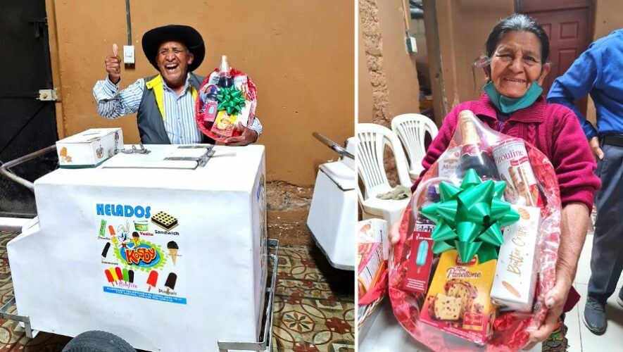 Canastas navideñas de los Abuelitos Heladeros 2023 un detalle con causa para regalar esta Navidad