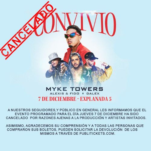 Concierto Myke Towers Cancelado Guatemala 2023