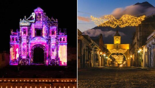 La Antigua Guatemala celebrará el Año Nuevo con mapping y show de drones, diciembre 2023