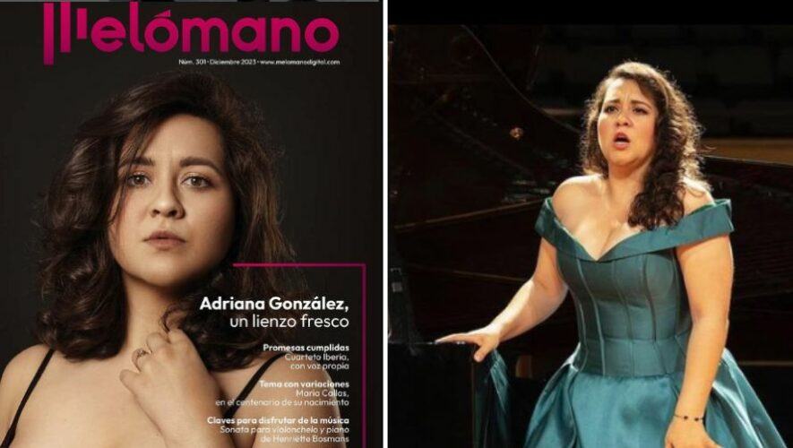 La soprano guatemalteca Adriana González es la portada de la revista española Melómano