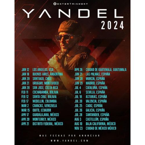 El cantante puertorriqueño Yandel anunció concierto en Guatemala para este 2024