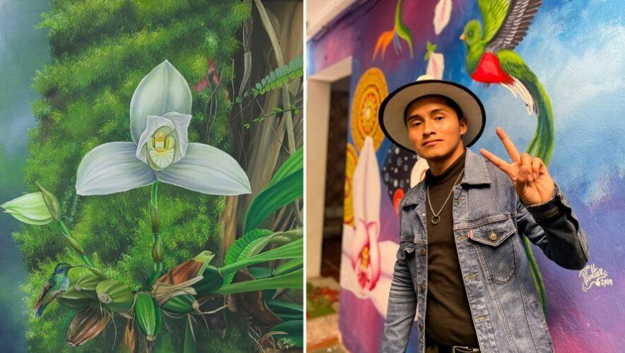 Artista guatemalteco Walter Maquin
