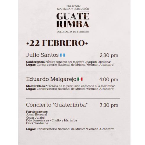 Conciertos Día de la Marimba