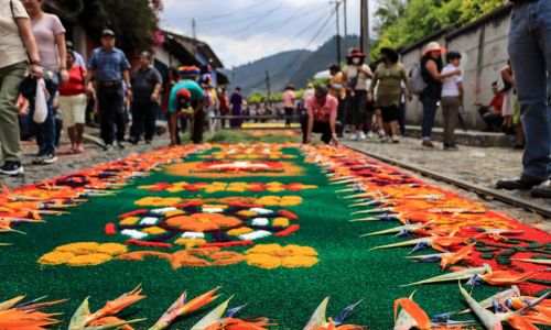 Exposición de alfombra Calle del Arco