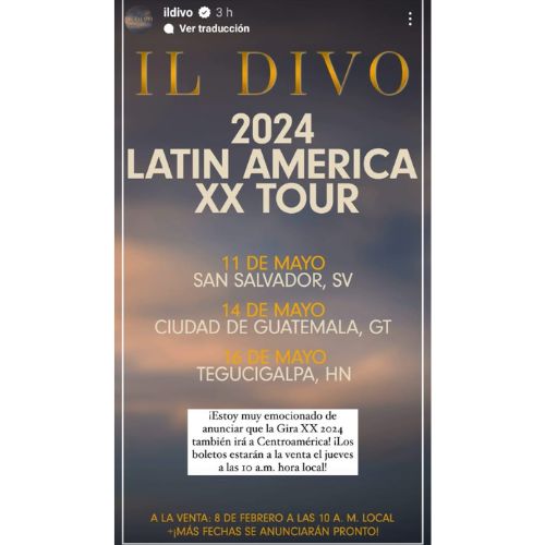 Il Divo en Guatemala 2024