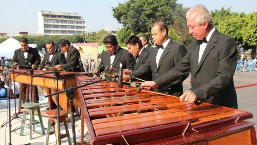Marimba en el Parque Central de Ciudad de Guatemala