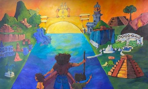 Mural de Diana García Rivera, artista guatemalteca