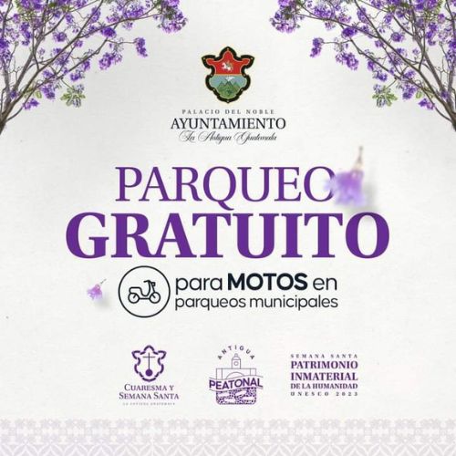Tarifas de parqueos en Antigua Guatemala cuaresma
