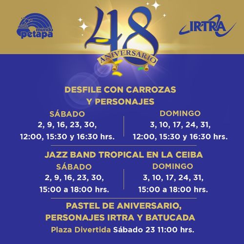 celebración Aniversario del Irtra Petapa actividades