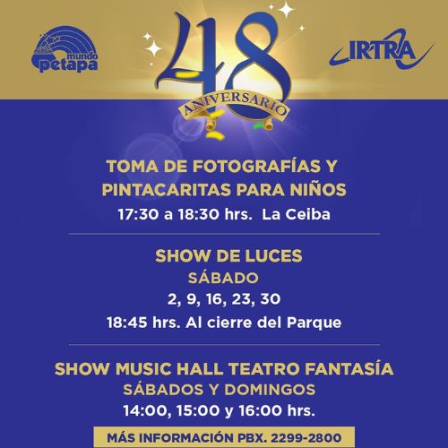 celebración Aniversario del Irtra Petapa