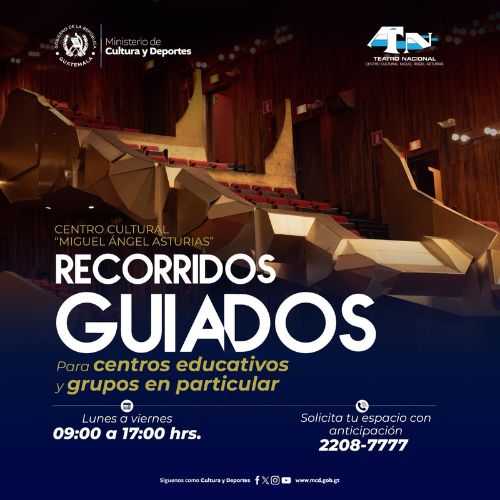 recorridos guiados en Centro Cultural Miguel Ángel Asturias