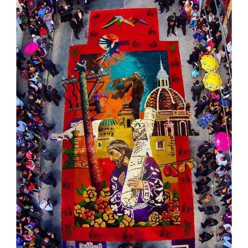 Alfombra de la Abuelita 2024 en Centro Histórico