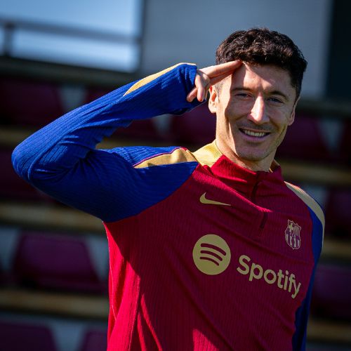 Robert Lewandowski del Barcelona