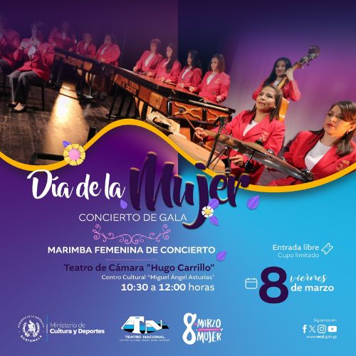 Día de la Mujer 2024 concierto de marimba Guatemala