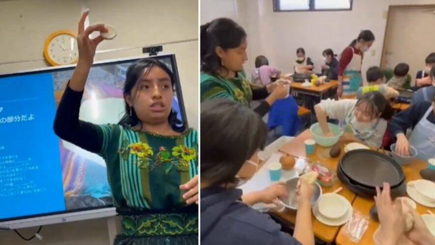 Guatemalteca enseñó a preparar tortillas en Japón