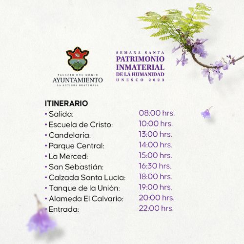 Semana Santa 2024 horario procesión Jesús Nazareno San Bartolo