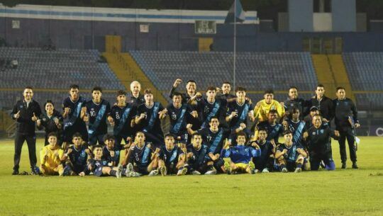 Celebración sub-20 Guatemala