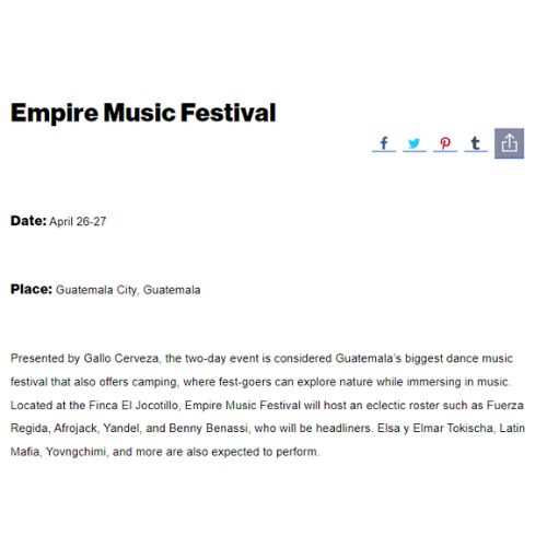 Billboard destacó al EMF 2024