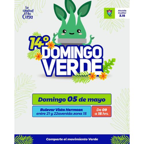 Catorce edición del Domingo Verde en la ciudad