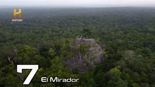 El Mirador en Petén destacó en el programa Alienígenas Ancestrales