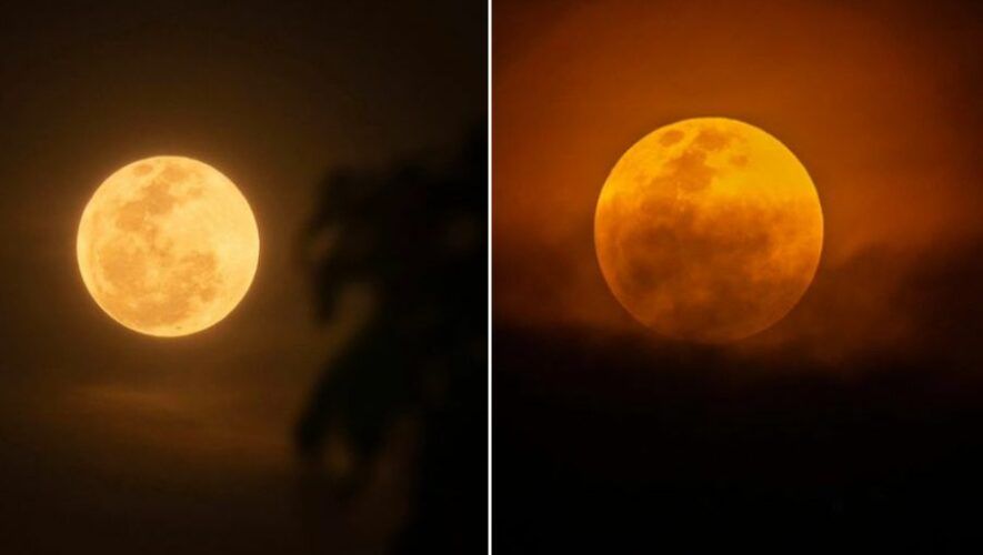 Fotos de la Luna Rosa en Guatemala