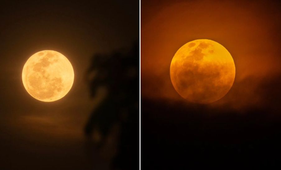 El guatemalteco David Rojas compartió increíbles fotografías de la Luna Rosa, abril 2024