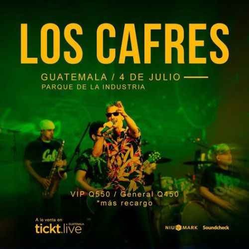 Guatemala concierto de Los Cafres 2024