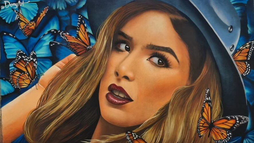 Mural de Ivana Batchelor y la mariposa monarca
