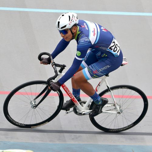Melvin Torres en el velódromo