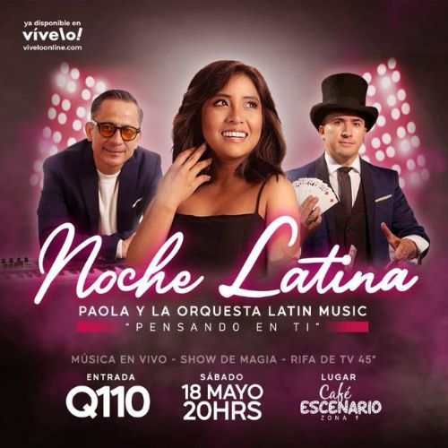 Paola Chuc en Noche Latina en Café Escenario 2024