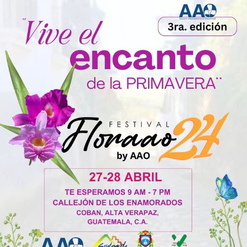 Tercera edición del Festival Floraao 2024 Cobán