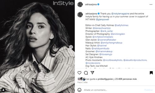 Adria Arjona destacó en InStyle Magazine